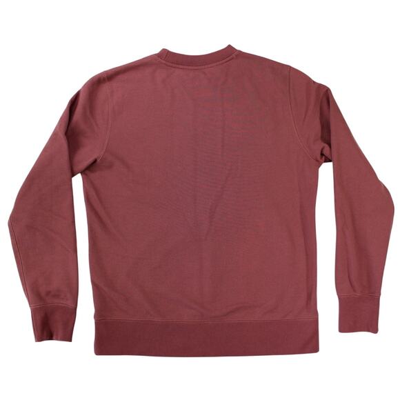 The North Face Maroon Crewneck Sweatshirt Size L Logo Patch Pullover - Picture 2 of 9